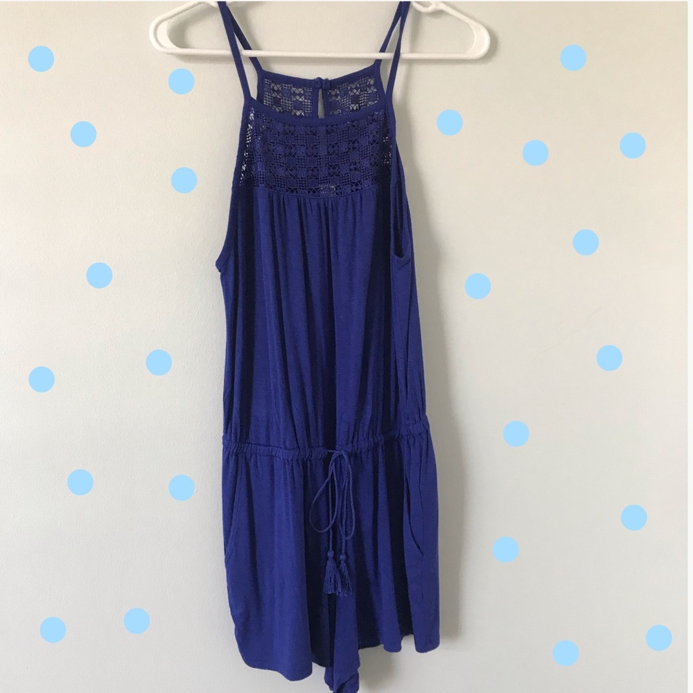 Royal Blue Fashion Romper